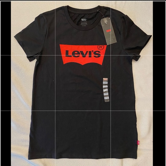 womens black levi t shirt